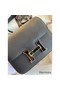 Hermes Constance Enamel 18 Handmade Bag In Black Swift Calfskin Replica