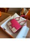 Hermes Constance Enamel 18 Handmade Bag In Rose Mexico Epsom Calfskin Replica