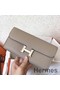 Hermes Constance Long Wallet In Grey Epsom Leather Replica