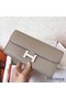Hermes Constance Long Wallet In Grey Epsom Leather Replica