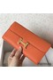 Hermes Constance Long Wallet In Orange Epsom Leather Replica