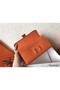 Hermes Constance Long Wallet In Orange Epsom Leather Replica