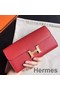 Hermes Constance Long Wallet In Red Epsom Leather Replica