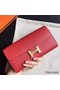 Hermes Constance Long Wallet In Red Epsom Leather Replica