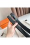 Hermes Constance Reversible Belt 38MM in Clemence Leather with Black Buckle Replica