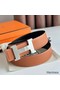 Hermes Constance Reversible Belt 38MM in Gold Clemence Leather Replica