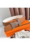 Hermes Constance Reversible Belt 38MM in Gold and White Epsom Calfskin Replica