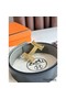 Hermes Constance Reversible Belt 38MM in Grey Clemence Leather Replica