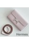 Hermes Constance To Go Wallet in Mauve Pale Epsom Calfskin Replica