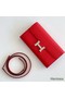 Hermes Constance To Go Wallet in Red Epsom Calfskin Replica