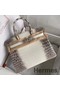 Hermes Diamond Birkin 30cm In Himalaya Niloticus Crocodile Skin Replica