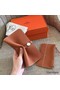 Hermes Dogon Duo Wallet In Gold Clemence Leather Replica