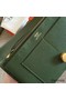 Hermes Dogon Duo Wallet In Green Clemence Leather Replica