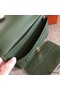 Hermes Dogon Duo Wallet In Green Clemence Leather Replica