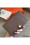 Hermes Dogon Duo Wallet In Taupe Clemence Leather Replica