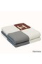 Hermes Ecru Gris Avalon Vibration Throw Blanket Replica