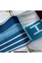 Hermes Ecru Indigo Avalon Vibration Throw Blanket Replica