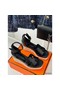 Hermes Elda Espadrilles in Black Leather Replica