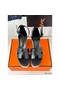 Hermes Elda Espadrilles in Black Leather Replica