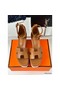 Hermes Elda Espadrilles in Brown Leather Replica