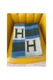 Hermes Emeraude Avalon Bayadere Throw Blanket Replica
