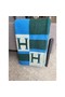 Hermes Emeraude Avalon Bayadere Throw Blanket Replica