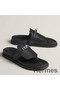 Hermes Empire Sandals in Black Calfskin Replica