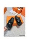 Hermes Empire Sandals in Black Calfskin Replica