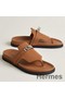Hermes Empire Sandals in Brown Calfskin Replica