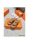 Hermes Empire Sandals in Brown Calfskin Replica