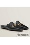 Hermes Esmee Mules in Black Calfskin Replica