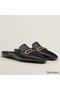 Hermes Esmee Mules in Black Calfskin Replica