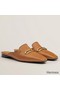 Hermes Esmee Mules in Brown Calfskin Replica