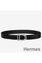 Hermes Etrier Buckle Belt & Black Clemence 32 MM Strap Replica