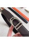 Hermes Etrier Buckle Belt & Chocolate Clemence 32 MM Strap Replica