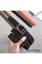 Hermes Etrier Buckle Belt & Chocolate Clemence 32 MM Strap Replica