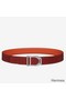 Hermes Etrier Buckle Belt & Orange Clemence 32 MM Strap Replica