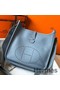 Hermes Evelyne III 29 PM Bag In Blue Lin Clemence Leather Replica