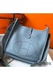 Hermes Evelyne III 29 PM Bag In Blue Lin Clemence Leather Replica