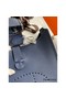 Hermes Evelyne III PM 29 Handmade Bag in Blue Saphir Clemence Leather Replica