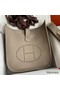 Hermes Evelyne III PM 29 Handmade Bag in Gris Asphalt Clemence Leather Replica
