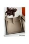 Hermes Evelyne III PM 29 Handmade Bag in Gris Asphalt Clemence Leather Replica