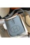 Hermes Evelyne III TPM Bag In Blue Lin Clemence Leather Replica