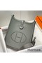 Hermes Evelyne III TPM Bag In Gris Meyer Clemence Leather Replica