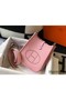 Hermes Evelyne III TPM Bag In Pink Clemence Leather Replica