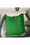 Hermes Evelyne Mini Handmade Bag in Bamboo Clemence Leather Replica