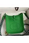 Hermes Evelyne Mini Handmade Bag in Bamboo Clemence Leather Replica