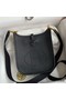 Hermes Evelyne Mini Handmade Bag in Black Clemence Leather Replica