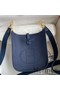 Hermes Evelyne Mini Handmade Bag in Blue Saphir Clemence Leather Replica