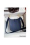 Hermes Evelyne Mini Handmade Bag in Blue Saphir Clemence Leather Replica